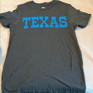 MAD Engine Gray T-Shirt with Blue Texas Print